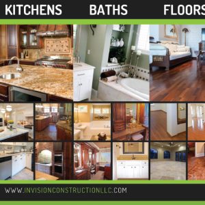 Close up on an InVision Construction Postcard