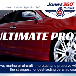 close up of the John's 360 website